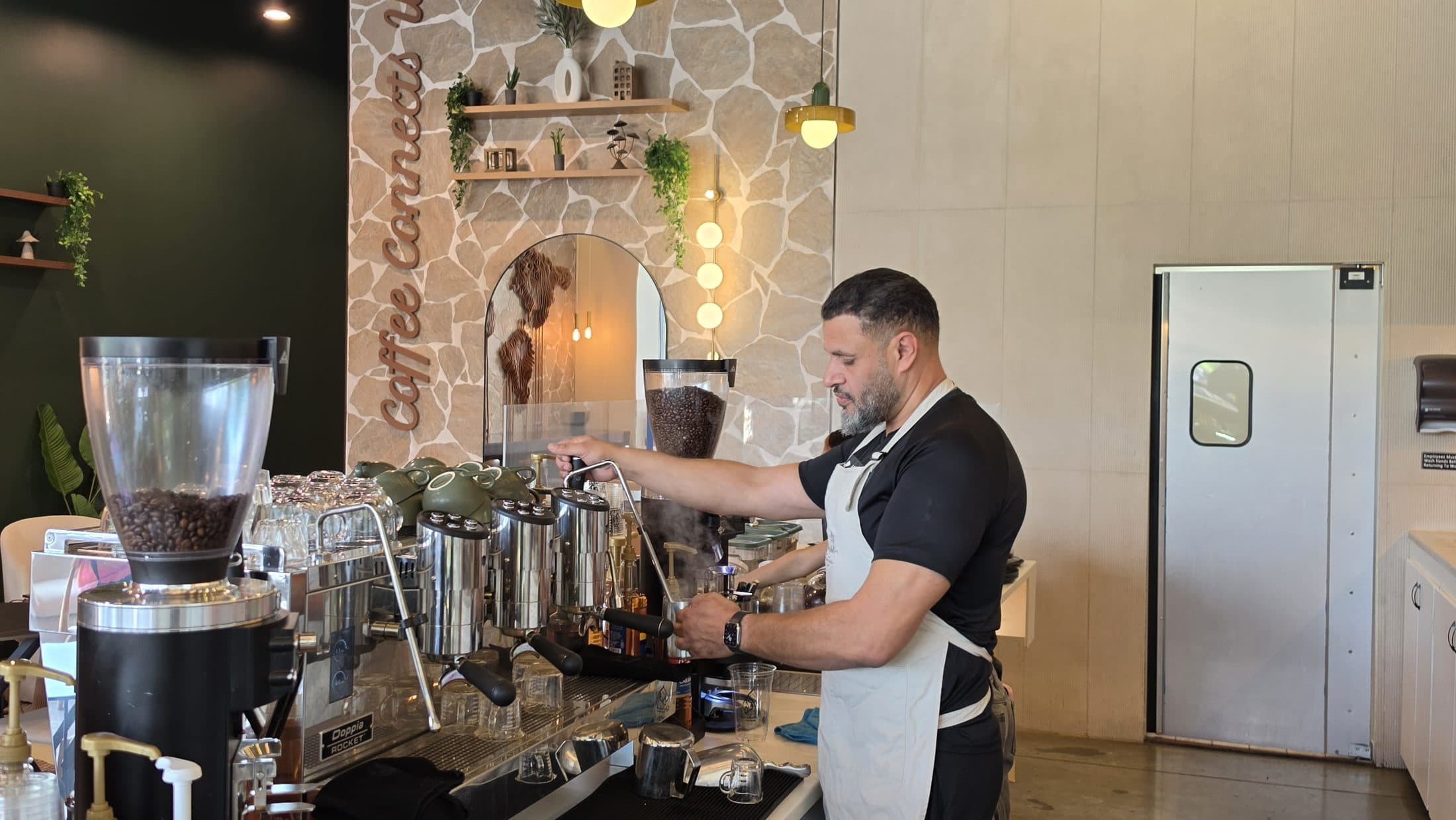 Espresso, poured to order