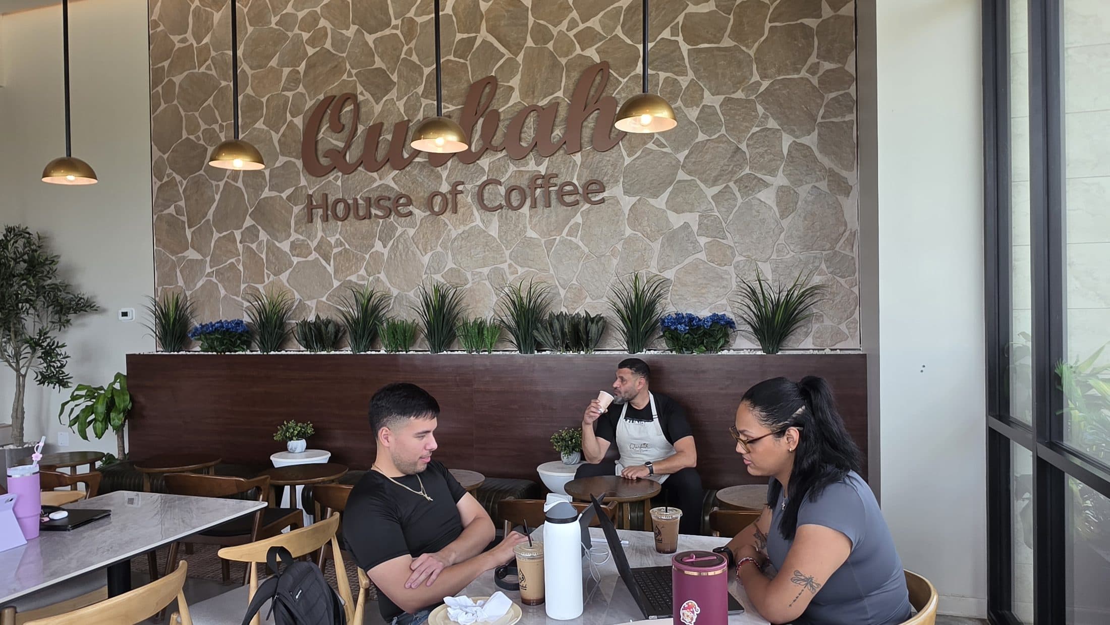Conversation over coffee