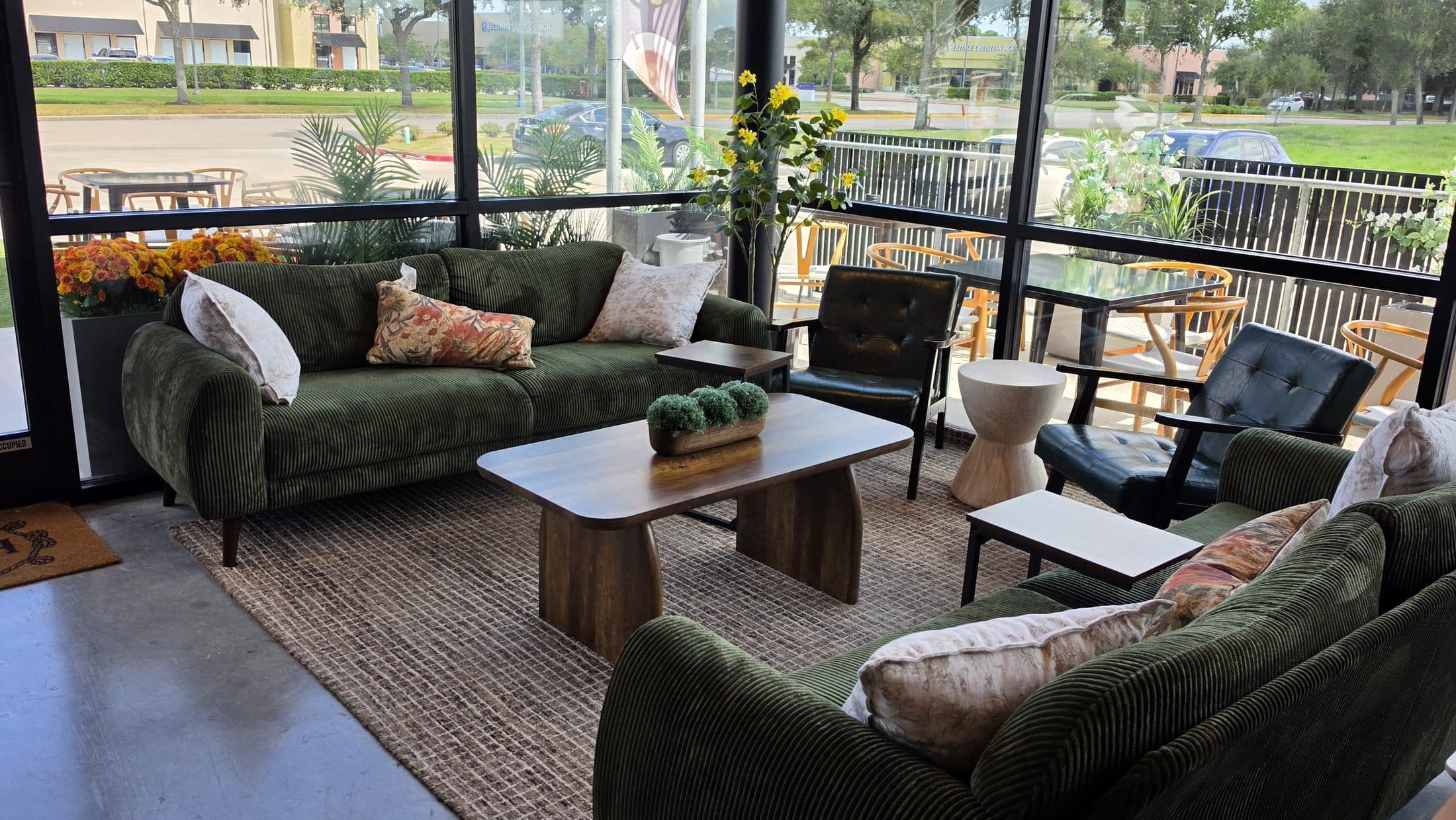 Sofas set for long conversations